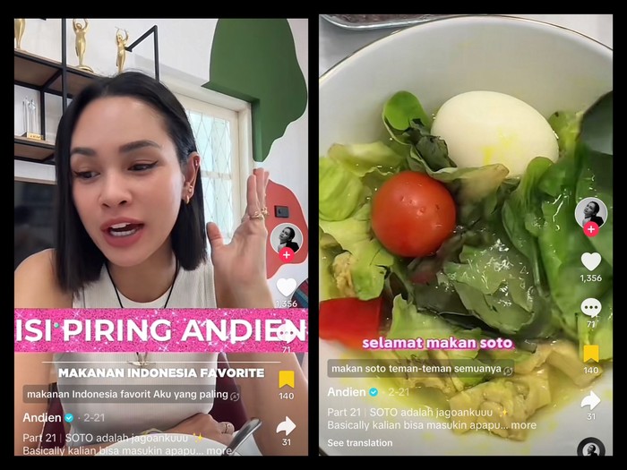 Andien Lahap Soto Sehat Versinya, Pakai Kaldu Tulang dan Miso