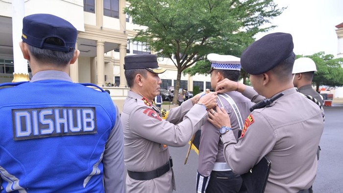 Apel gelar pasukan Operasi Keselamatan Siginjai 2024 di Mapolda Jambi