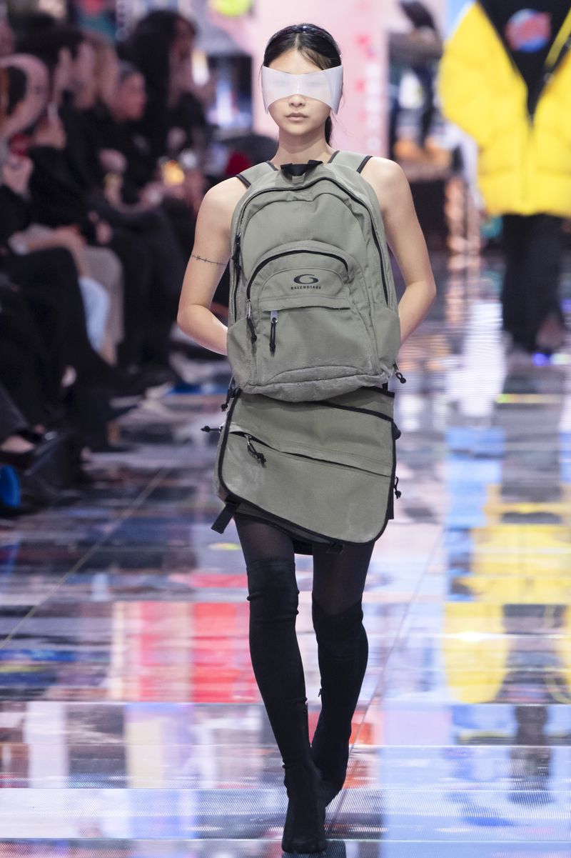 PARIS, FRANCE - MARCH 03: A model walks the runway during the Balenciaga Ready to Wear Fall/Winter 2024-2025 fashion show as part of the Paris Fashion Week on March 3, 2024 in Paris, France. (Photo by Victor VIRGILE/Gamma-Rapho via Getty Images)