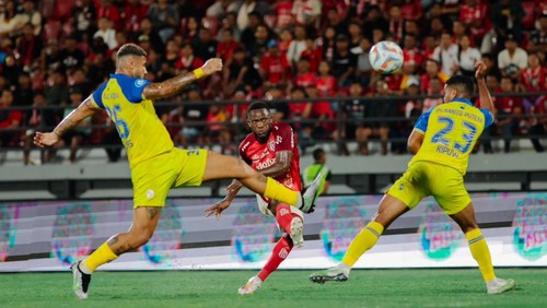 Bali United saat melawan Barito Putera pada 27 Agustus 2023 di Stadion Kapten I Wayan Dipta, Gianyar, Bali.