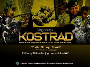 HUT ke-63 Kostrad 6 Maret 2024: Tema, Logo dan Twibbon