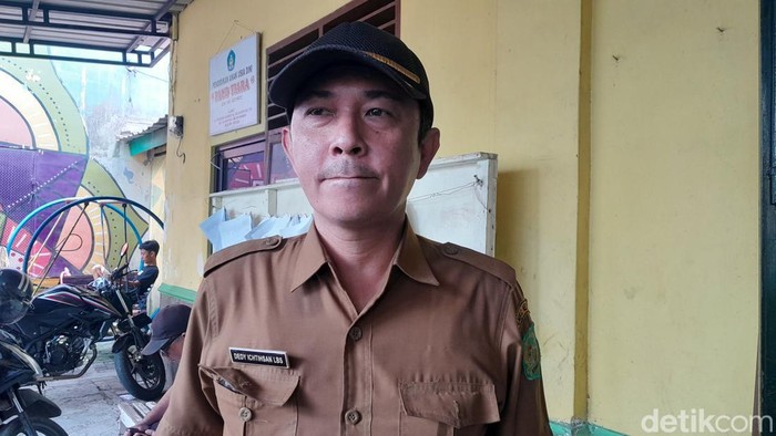 Kepling lokasi gang ditembok oleh Sekolah Swasta Global Prima National Plus School di Medan (Nizar Aldi/detikSumut)