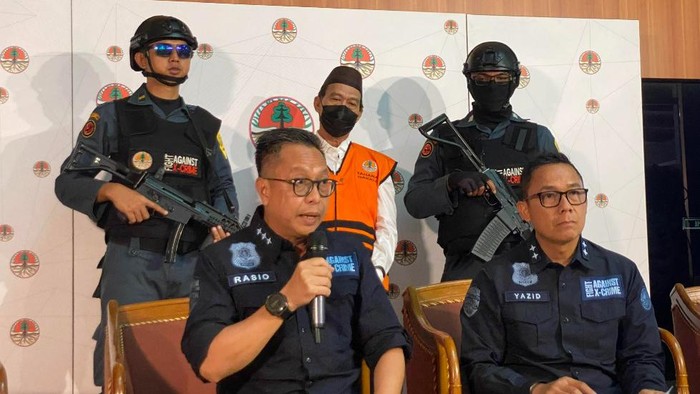 Konferensi pers di KLHK (Devi/detikcom)