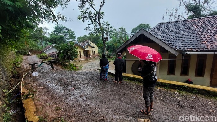 Lokasi pergerakan tanah di Bandung Barat.