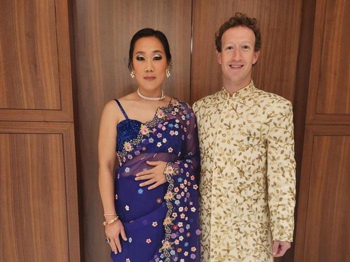 Mark Zuckerberg dan Priscilla Chan di Pesta Pranikah Anant Amban.
