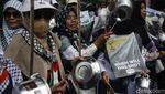 Massa Demo Kedubes Mesir, Minta Perbatasan Palestina Dibuka