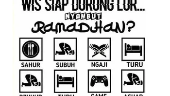 Jadwal selama berpuasa. Ada yang kebiasaannya mirip seperti ini? Foto: 1cak