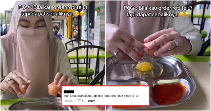 Ngakak! Pesan Roti Telur, Wanita Ini Malah Dapat Telur Mentah