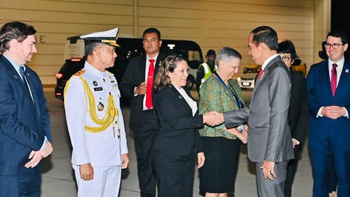 Presiden Jokowi tiba di Melbourne, Australia. Jokowi dijadwalkan akan menghadiri KTT ASEAN-Australia dan pertemuan bilateral selama di Australia. (Laily Rachev - Biro Pers Sekretariat Presiden)