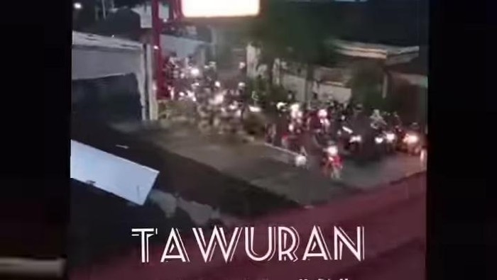 Viral tawuran di Tulung Klaten, Minggu (3/3/2024)
