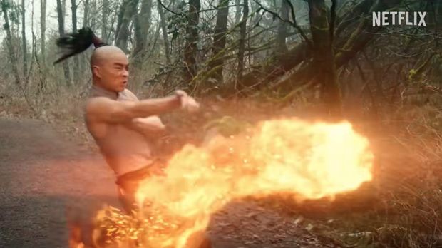 Cuplikan adegan serial live action Avatar: The Last Airbender.