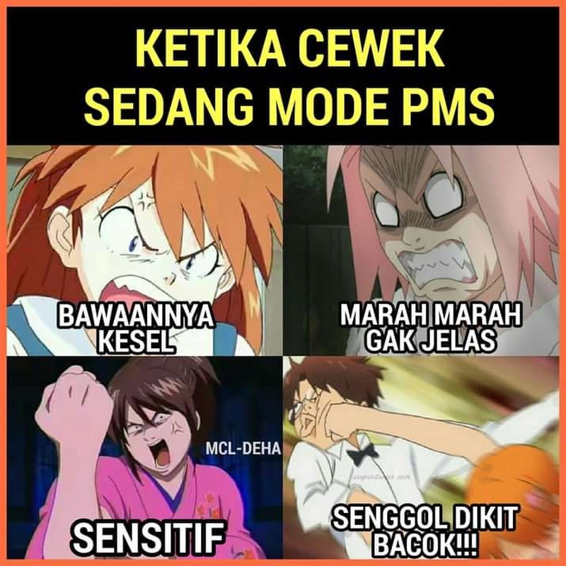 Ketika PMS, cewek bisa berubah jadi sangat galak. Mending jangan cari gara-gara kalau tetap mau aman sentosa.