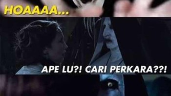 Bahkan Valak pun takut kalau pengusirnya cewek PMS. Foto: Facebook/CaraPedia