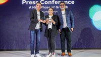 Penunjukan Elvira Jakub sebagai CEO Dentsu Indonesia disampaikan dalam jumpa pers di Jakarta, Selasa (5/3/2024). 