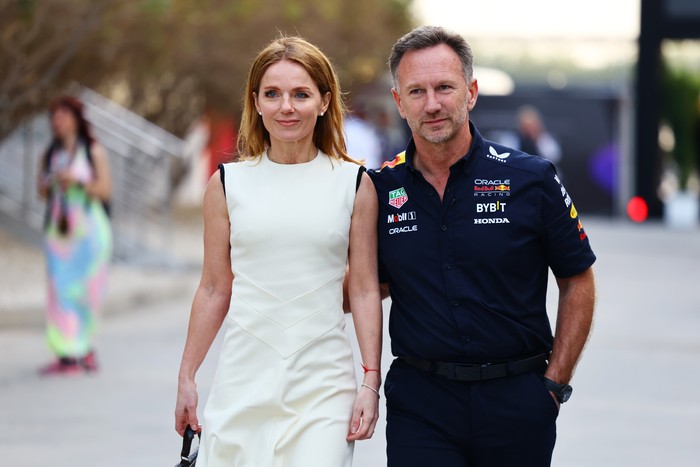 Geri Halliwell dan suaminya, bos Red Bull Racing, Christian Horner.