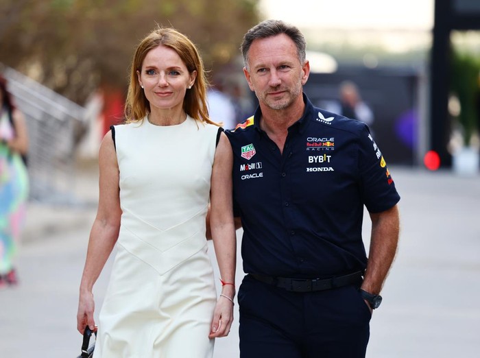 Geri Halliwell dan suaminya, bos Red Bull Racing, Christian Horner.