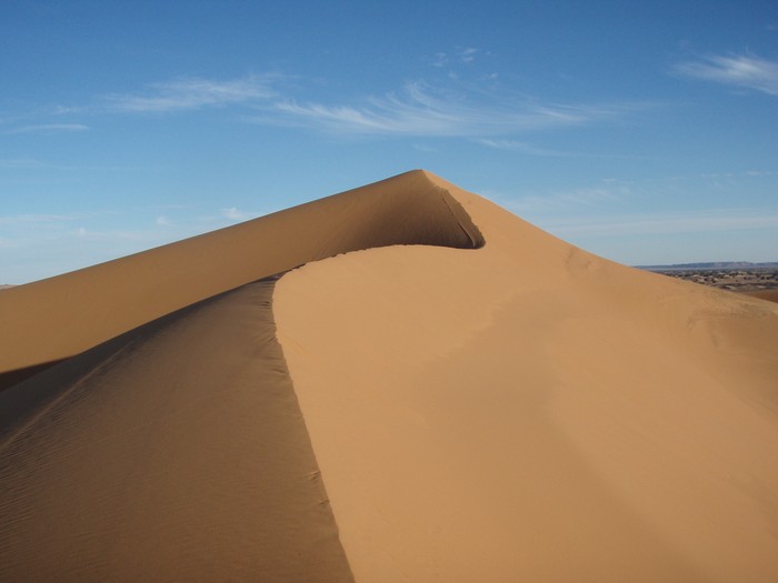 A view of the Lala Lallia star dune of the Sahara Desert, in Erg Chebbi, Morocco, as seen in an undated handout image from 2008