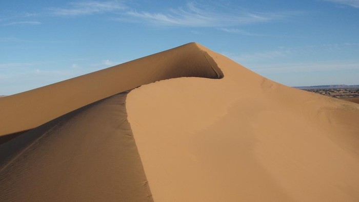 A view of the Lala Lallia star dune of the Sahara Desert, in Erg Chebbi, Morocco, as seen in an undated handout image from 2008