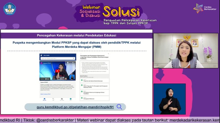 Guru bisa ikut belajar terkait pencegahan kekerasan PPKSP di Platform Merdeka Mengajar (PMM).