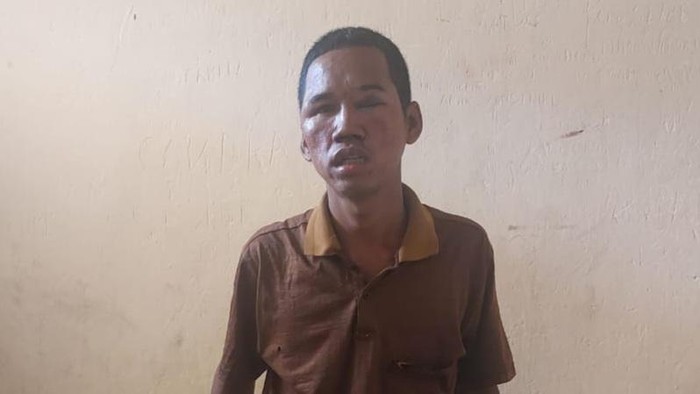 Idi Arika (25), eksekutor penggorok leher lansia OKU ditangkap.