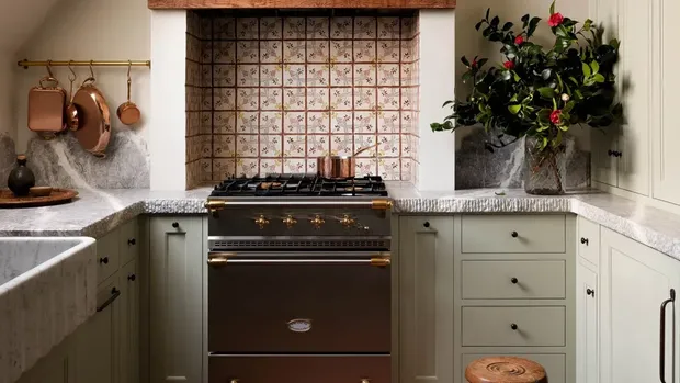 ilustrasi dapur desain farmhouse/ Haris Kenjar via Homes & Gardens ilustrasi dapur desain farmhouse/ Haris Kenjar via Homes & Gardens