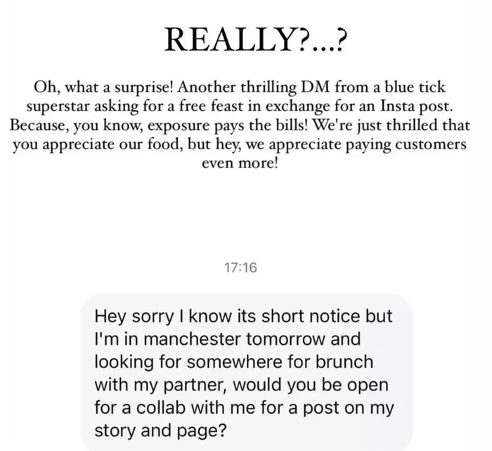 Influencer Minta Bayar Makan dengan Exposure, Pemilik Restoran Ngamuk!