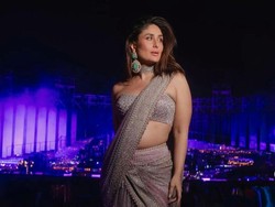 8 Gaya Kareena Kapoor di Pesta Prewedding Crazy Rich India, Glamor Ber-saree