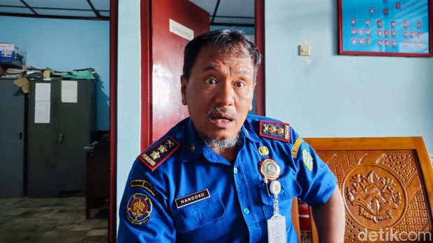 Kepala UPT Damkar Gunungkidul, Handoko, saat ditemui di kantornya, Selasa (5/3/2024).