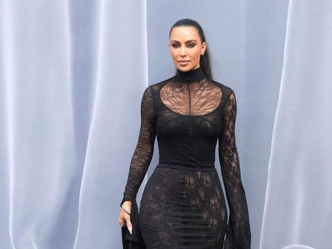 Kim Kardashian attends the Balenciaga Womenswear Fall/Winter 2024-2025 show as part of Paris Fashion Week on March 03, 2024 in Paris, France. (Photo by Jacopo Raule/Getty Images)