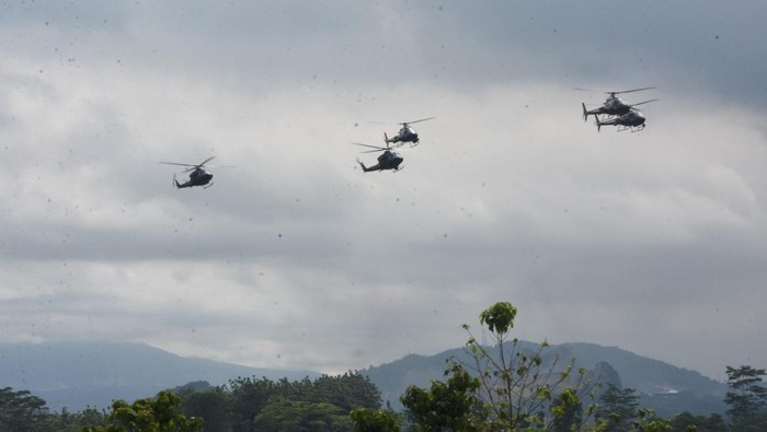 Latihan Penembakan Senjata Pesawat Udara