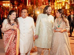 10 Foto Crazy Rich Mukesh Ambani Gelar Pesta Rp 2,3 T Sambut Calon Menantu