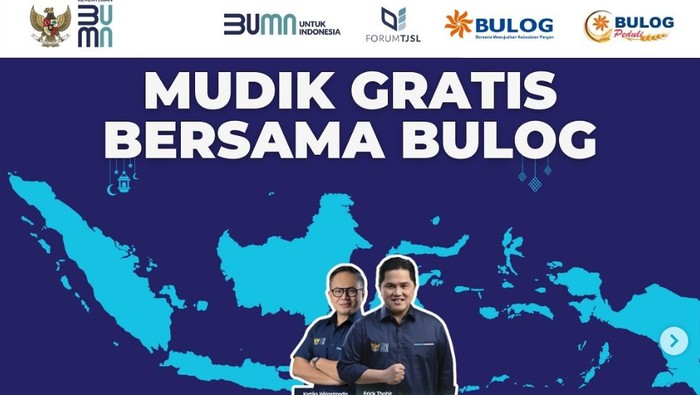 Mudik Gratis Bersama Bulog 2024.