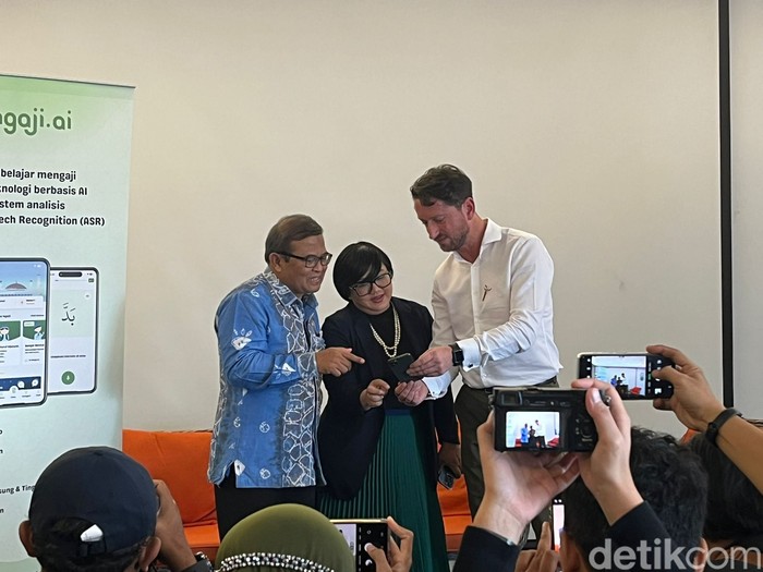Perilisan Aplikasi ngaji.ai di Rasuna Said, Selasa (5/3/2024).