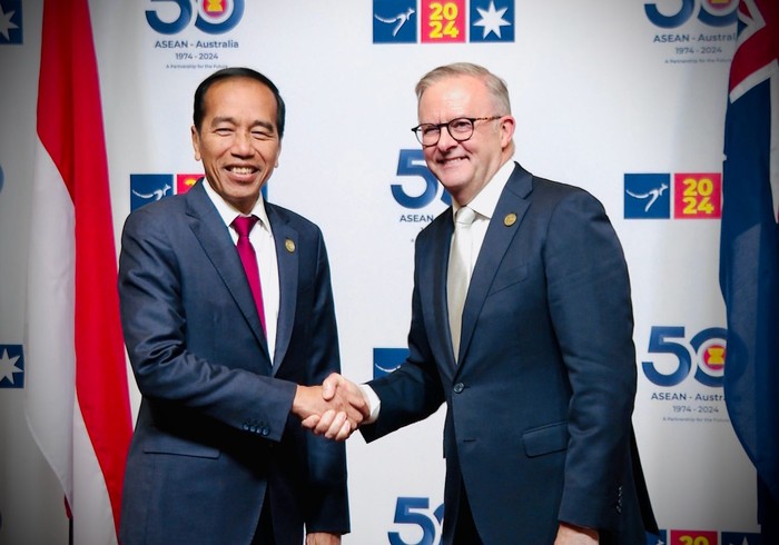 Presiden Jokowi bertemu dengan PM Australia Anthony Albanese.