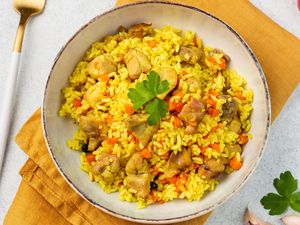 Resep Nasi Goreng Kunyit  Ayam, Sedap Gurih Aromanya Unttuk Sarapan