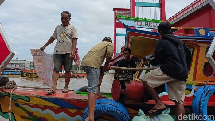 Suasana di dermaga 7 Ulu Palembang yang mulai dioperasikan.