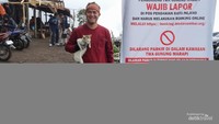 Rehat di tengah pendakian Gunung Marapi.