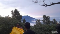 Di posko BKSDA Gunung Marapi.