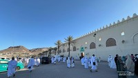 Masjid Dzulhulaifah atau Abyar Ali tempat mengambil miqat dari Madinah.