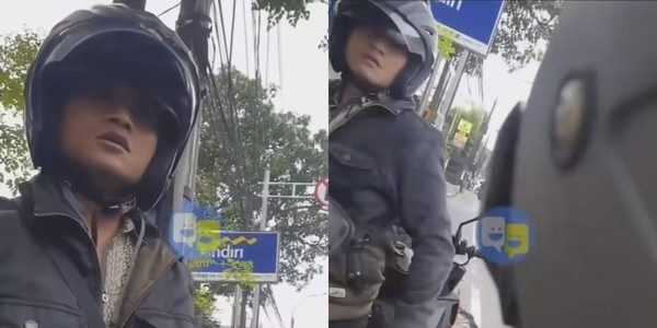 Viral Pemotor Ngamuk Usai Ditegur Jangan Ngerokok di Jalan Raya