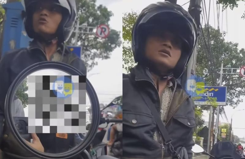 Viral Pemotor Ngamuk Usai Ditegur Jangan Ngerokok di Jalan Raya