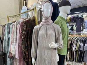 Tren Baju Lebaran di Thamrin City: Dress Bahan Shimmer, Plisket dan Chantilly
