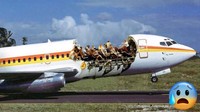 Menurut Washington Post, pesawat jet Boeing 737-200 bermesin ganda dengan 110 kursi ini baru saja menempuh penerbangan selama 40 menit ketika tiba-tiba kehilangan tekanan kabin (Foto: Hardywolf359/X)