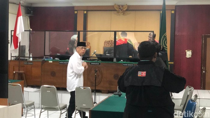 Eks Kadispertaru DIY Krido Suprayitno saat sidang vonis, Rabu (6/3/2024)