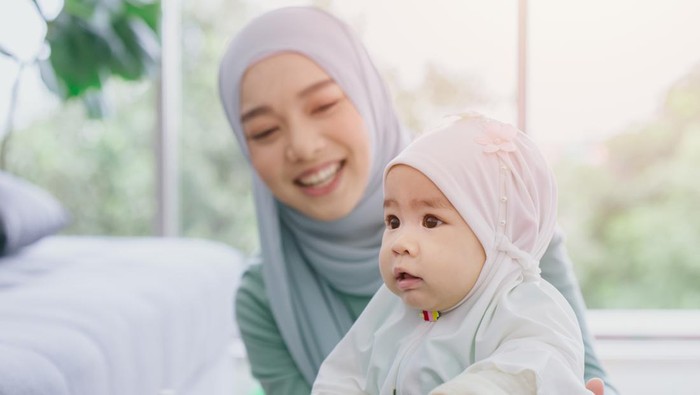 ilustrasi menyusui muslim