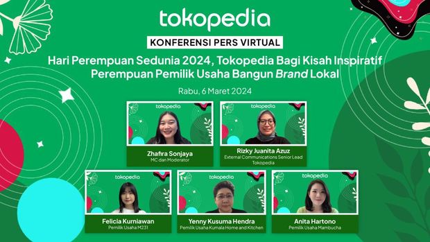 Konferensi pers Tokopedia sambut Hari Perempuan Sedunia