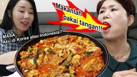 Ibu dari Jisun suka sekali makanan pedas, ia juga kerap membuat masakan yang selera sang ibunda. Salah satunya ayam rica-rica khas Manado. Foto: YouTube Hari Jisun