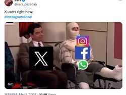 Meme Kocak Facebook dan Instagram Down Ngadu ke X