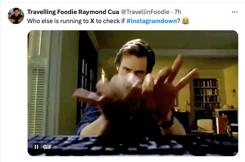 Meme Facebook dan Instagram Down