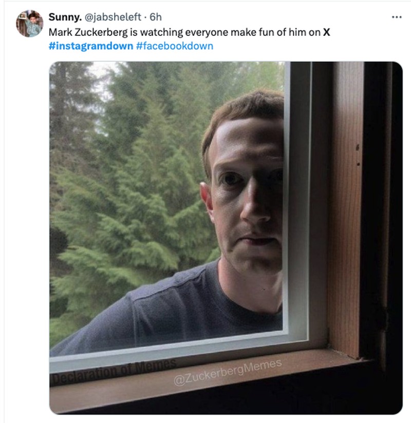 Meme Facebook dan Instagram Down